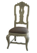 Chaise de style / tapissée / en tissu /...