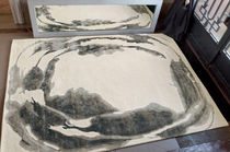Tapis contemporain / à motif / en laine...