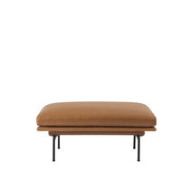 Pouf contemporain / en tissu / en cuir /...
