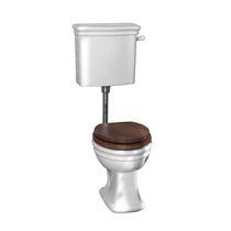 Toilette à poser / en céramique / avec chasse...
