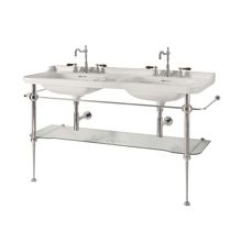 Vasque sur pied / en porcelaine / double...