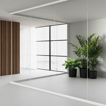 Cloison fixe / en bois / en verre / en aluminium
