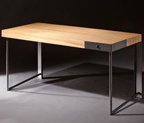 Bureau contemporain / en chêne / en acier
