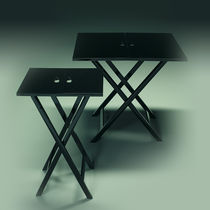 Table d'appoint contemporaine / carrée /...