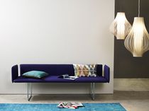 Banquette contemporaine / en cuir / avec...