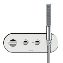 Mitigeur de douche / mural / en inox / thermostatique