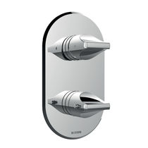 Mitigeur de vasque / mural / en inox / thermostatique
