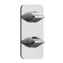 Mitigeur de vasque / mural / en inox / thermostatique