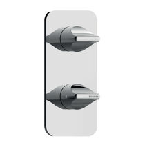 Mitigeur de vasque / mural / en inox / thermostatique