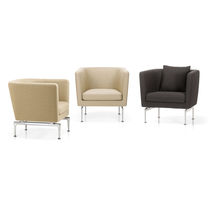 Fauteuil club contemporain / en cuir / en...