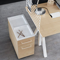 Caisson de bureau en MDF laqué / en chêne...