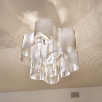 Lustre contemporain / en acier inoxydable...