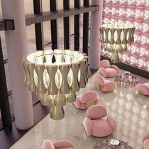 Lustre contemporain / en laiton poli / professionnel...