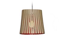 Suspension / en acier / en bois / contemporaine