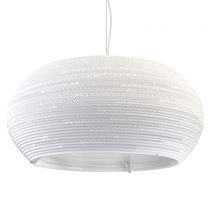 Lampe suspendue / en carton / en verre dépoli...