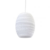 Lampe suspendue / en carton / contemporaine