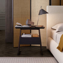 Table de chevet contemporaine / en placage...