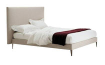 Lit double / contemporain / en tissu / par...