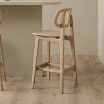Chaise de bar contemporaine / en placage...