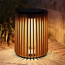 Lampe de sol / en aluminium / en teck /...