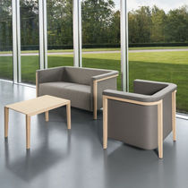 Fauteuil visiteur contemporain / en tissu...