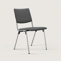 Chaise contemporaine / en tissu / avec piètement...