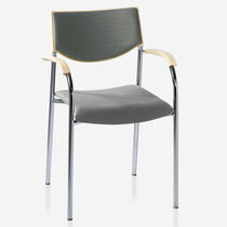 Chaise visiteur contemporaine / en tissu...