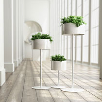 Jardinière en aluminium / ronde / contemporaine...