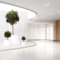 Jardinière en acier / ronde / contemporaine...