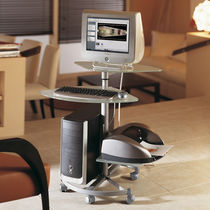 Table d'ordinateur contemporaine / ronde...