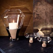 Bougeoir en verre soufflé
