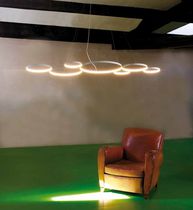 Suspension / en acier / en laiton / contemporaine