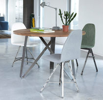 Chaise contemporaine / en tissu / contract
