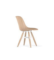 Chaise contemporaine / en bois courbé /...