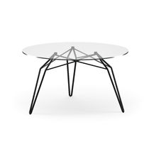 Table basse contemporaine / en verre / avec...