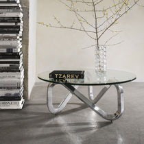Table basse contemporaine / en verre / en...