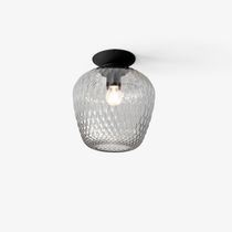 Plafonnier contemporain / rond / en verre...