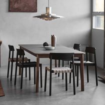 Table à manger contemporaine / en bois massif...