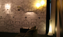 Lampe sur pied / contemporaine / en verre...