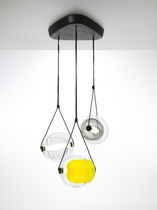 Lustre contemporain / en verre soufflé /...