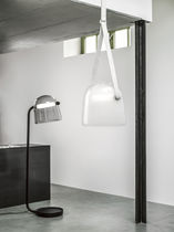 Lampe sur pied / contemporaine / en bois...