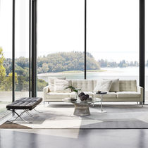 Canapé contemporain / marron / beige / vert