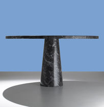 Table contemporaine / en marbre / ronde