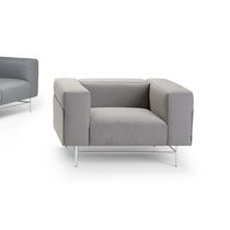 Fauteuil visiteur contemporain / en tissu...