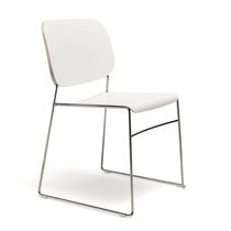 Chaise visiteur contemporaine / en chêne...