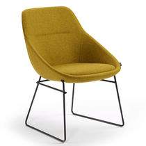 Fauteuil de bureau contemporain / en cuir...