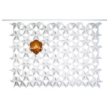 Panneau acoustique suspendu / en tissu /...