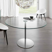 Table contemporaine / en métal chromé /...