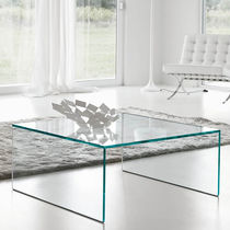 Table basse contemporaine / en verre / rectangulaire...