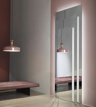 Miroir mural / lumineux / contemporain /...